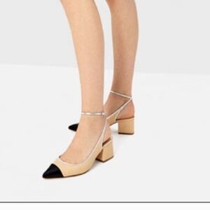 Zara Elegant Women's Slingback Block Heels
